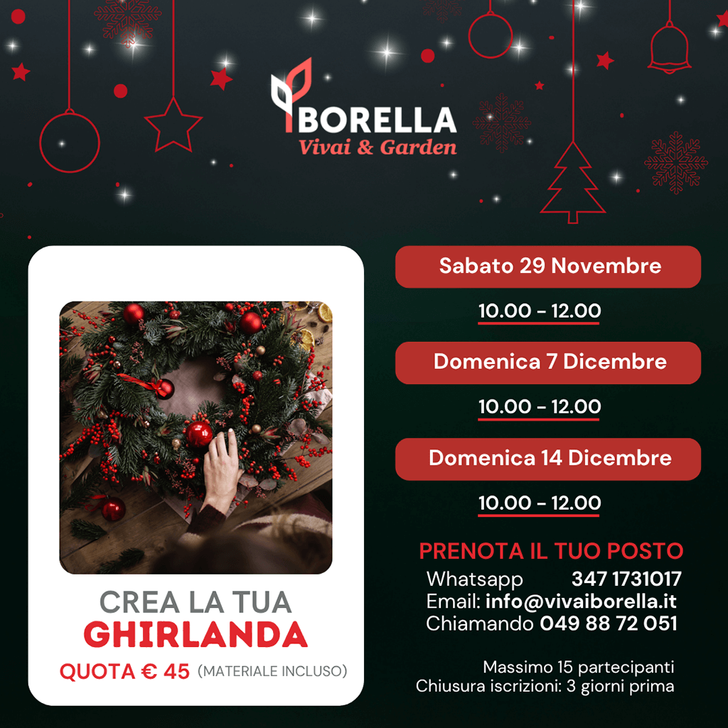 Crea la tua ghirlanda 2025